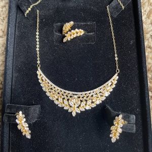 Gold plated sterling silver set